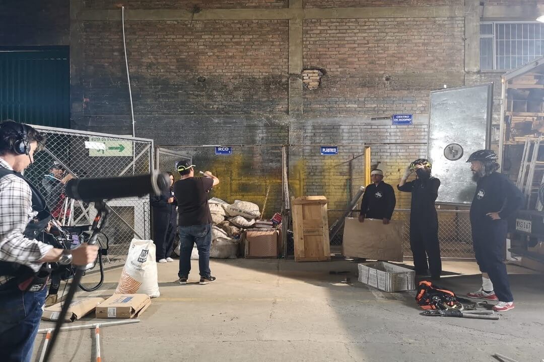 Escenario de grabación el embajador del cuidado