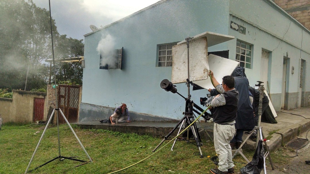 Detras de camaras pelicula lluvia - toma dos
