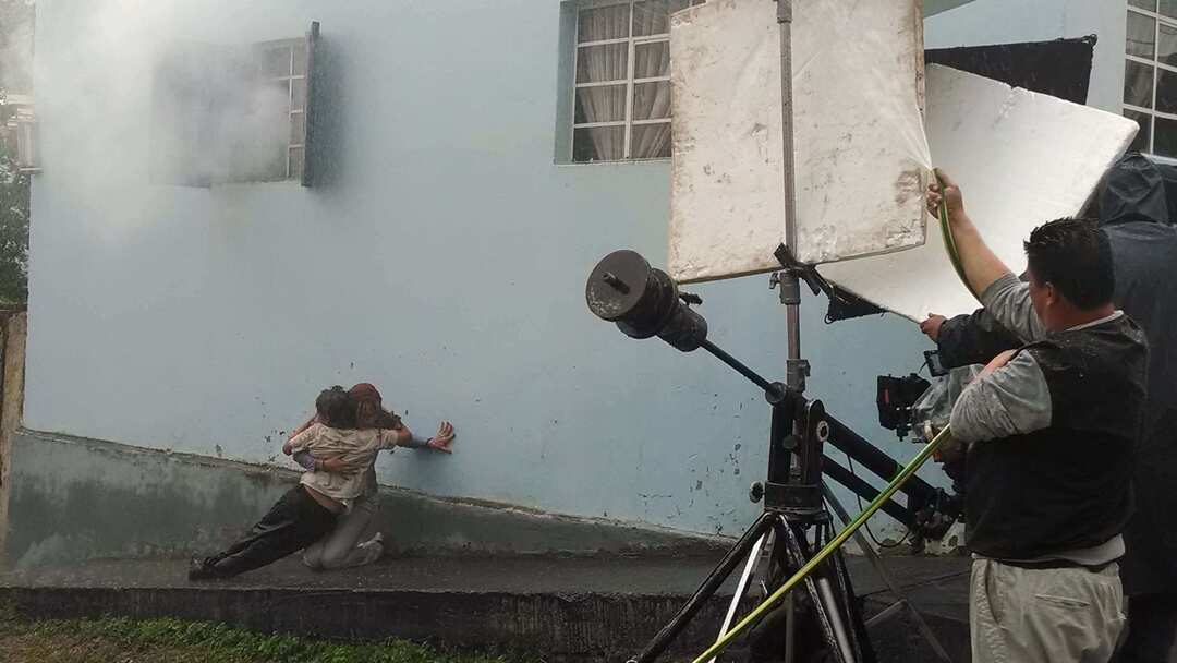 Detras de camaras pelicula lluvia - toma tres