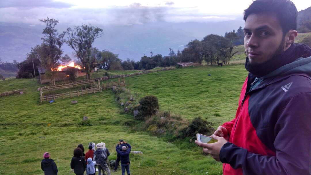 Detras de camaras escenario filme lluvia
