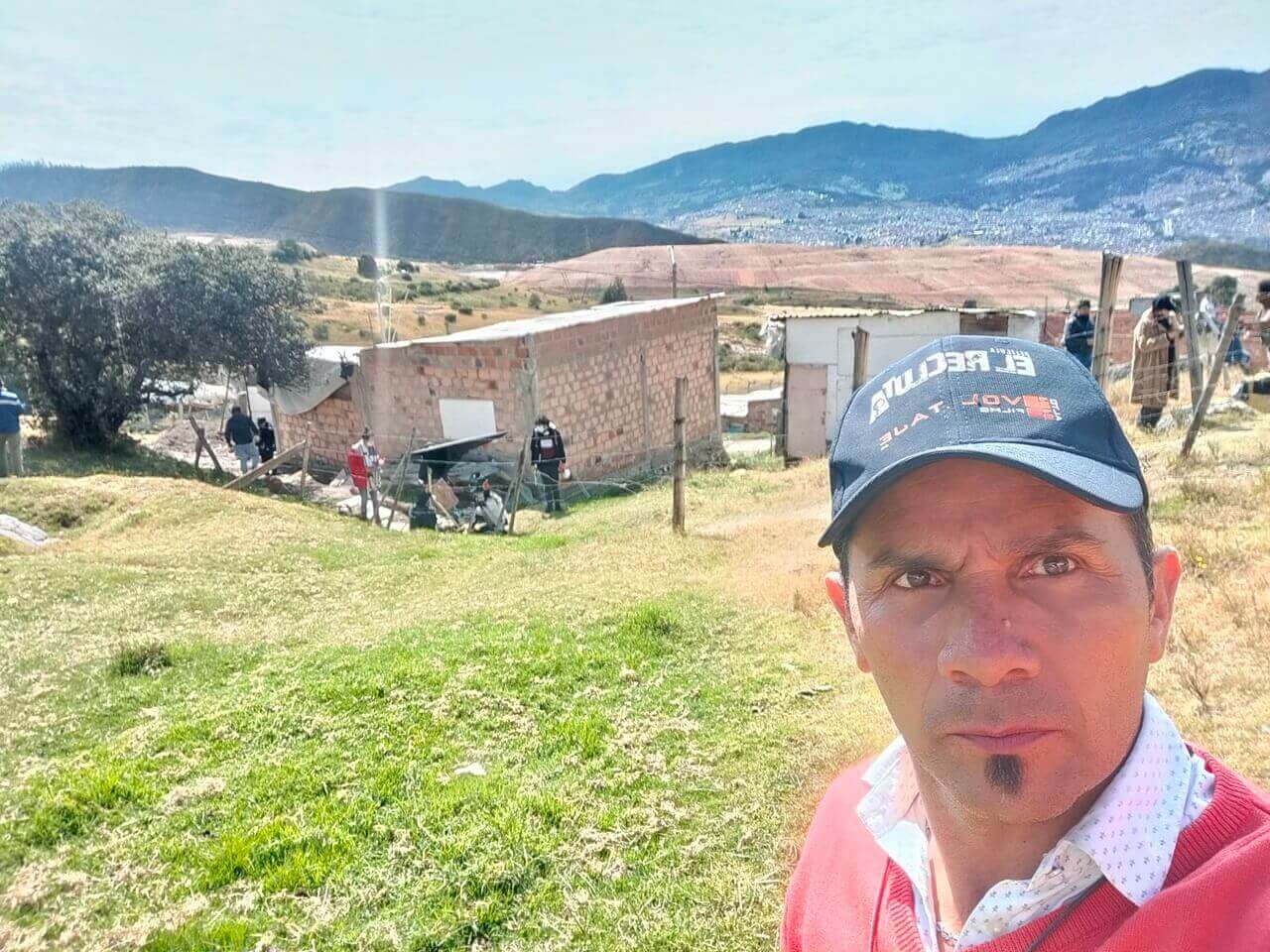 Javier Pinzón en locación usada filme El Recluta